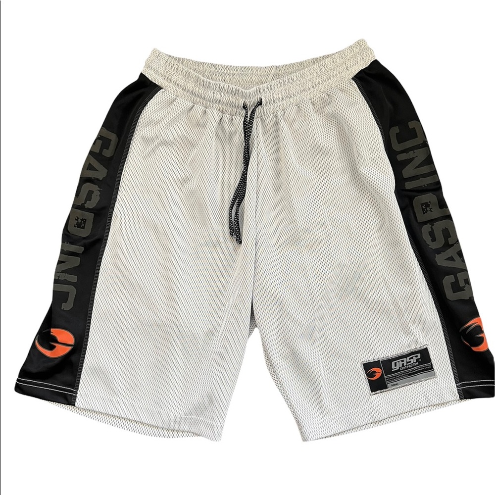 Gasp No1 mesh shorts White & Black size L